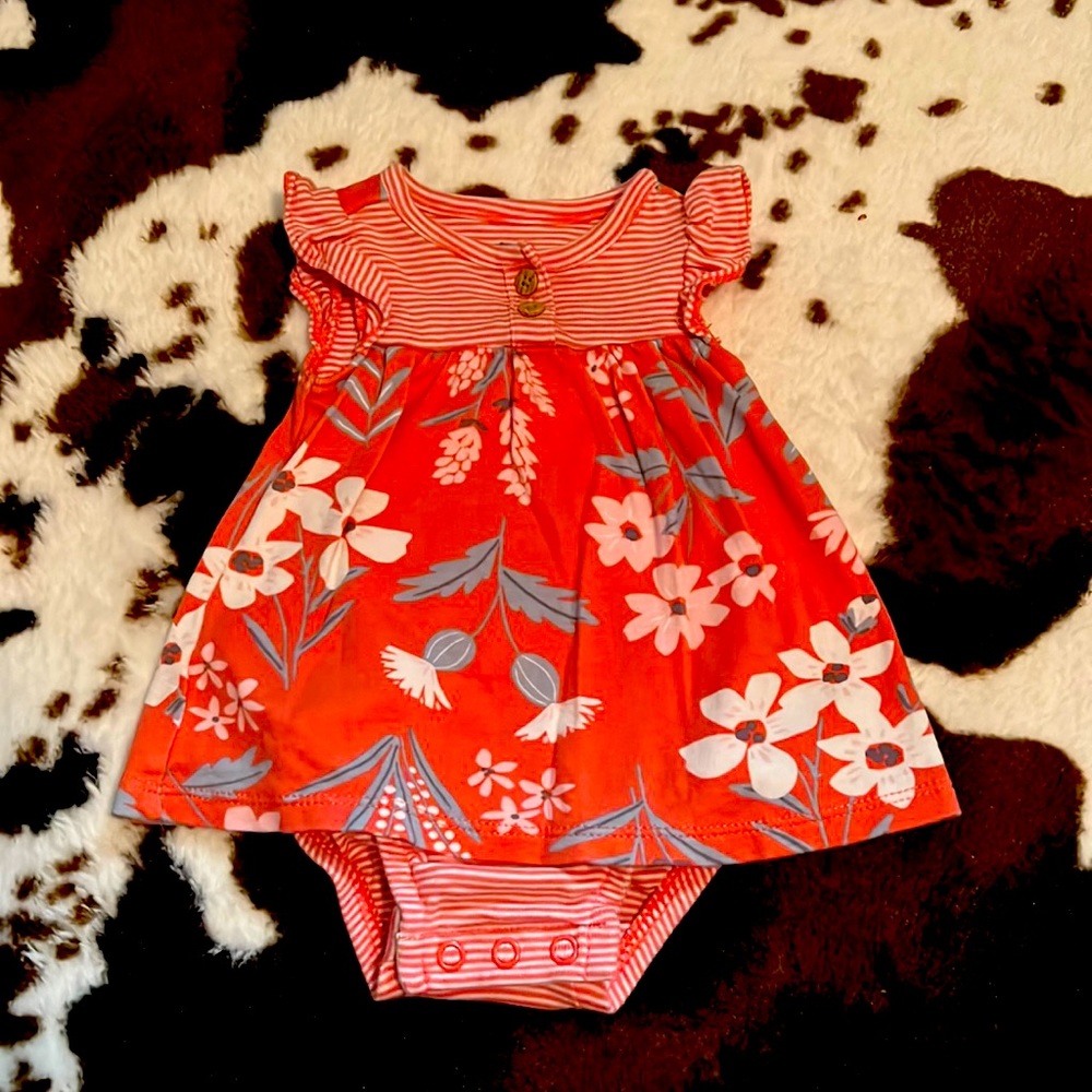 NB pink flower dress